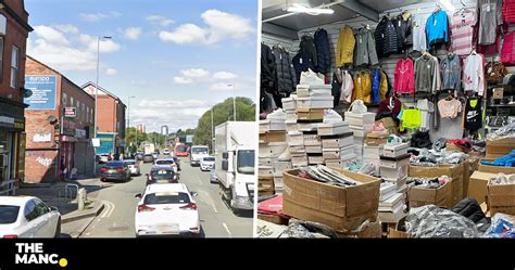 manchester fake clothes postcode|counterfeit street manchester.